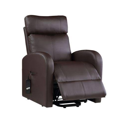 Beige PU Power Lift Recliner Q72267