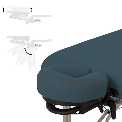 Portable Massage Table Ultra-Lightweight Aluminum Frame with Face Cradle & Carry Case (29lb) E370949