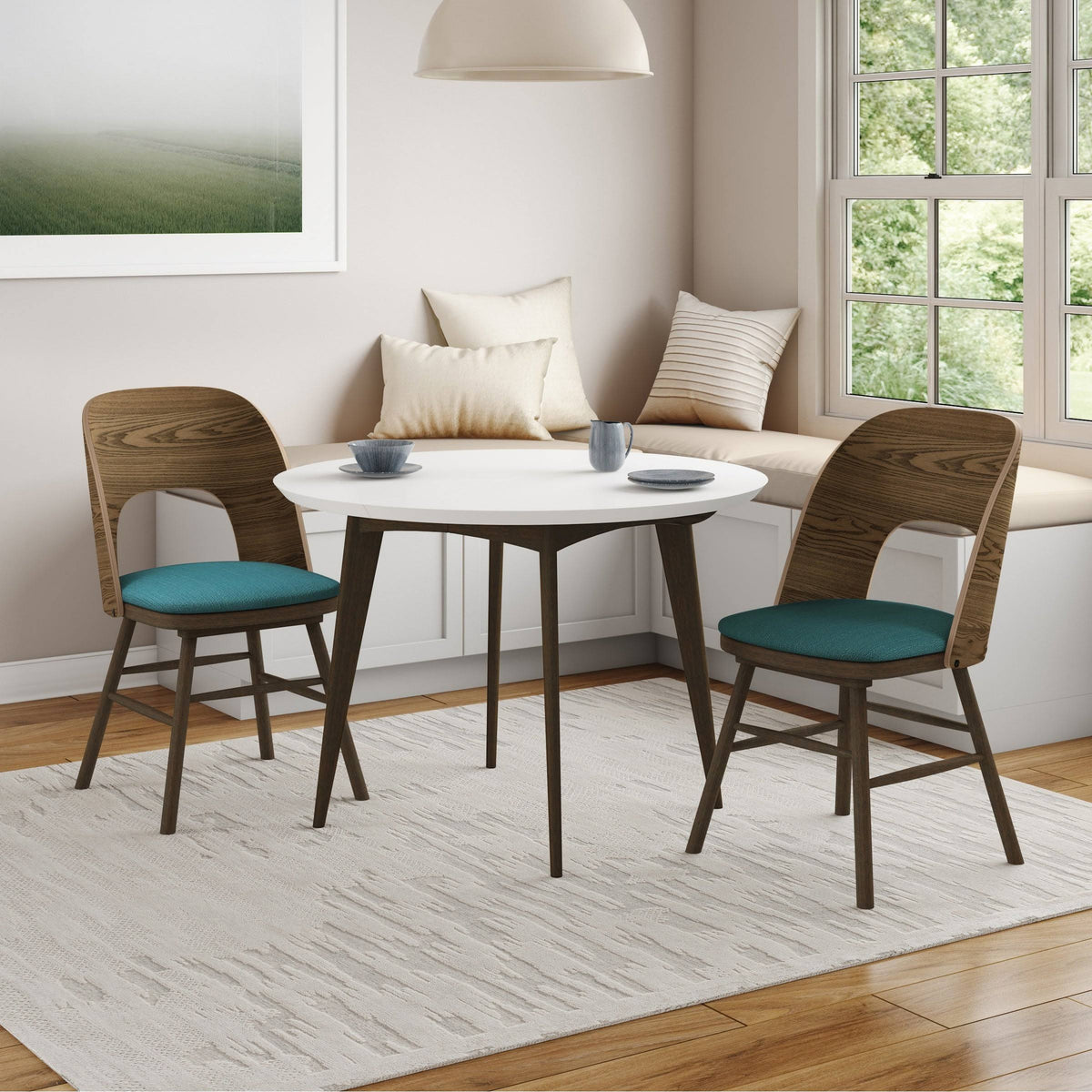 Kiwi Green Armless Side Chair Set of 2 Y68575
