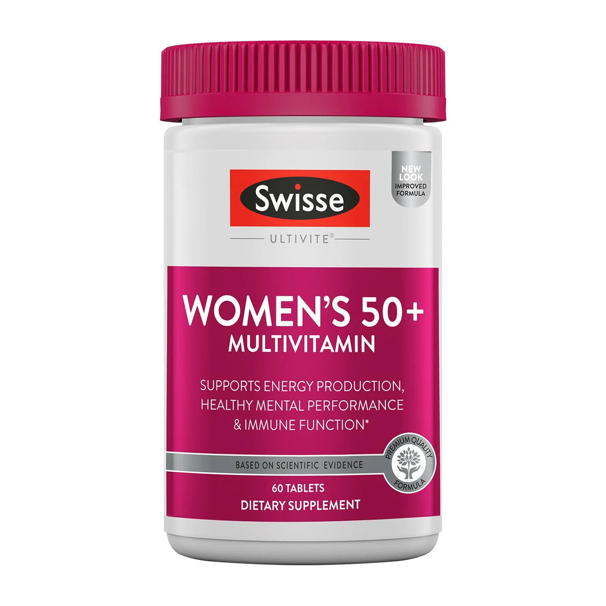 60 Tablets Womens 50+ Multivitamin Supplement Y72510