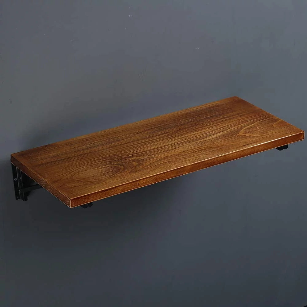 47" Lx14 W Folding Wall Mounted Pine Wood Table C272