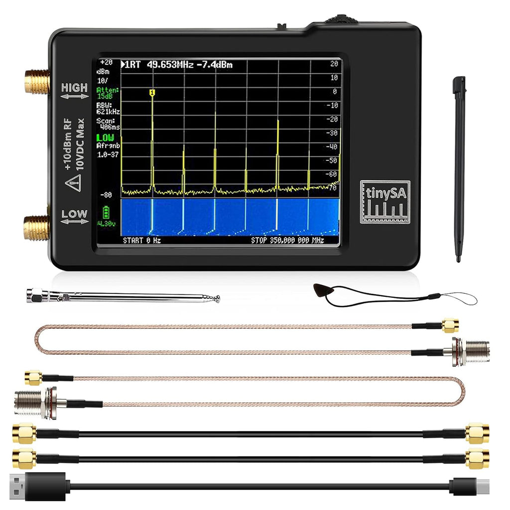 Portable Spectrum Analyzer 100kHz to 960MHz with Touchscreen E192