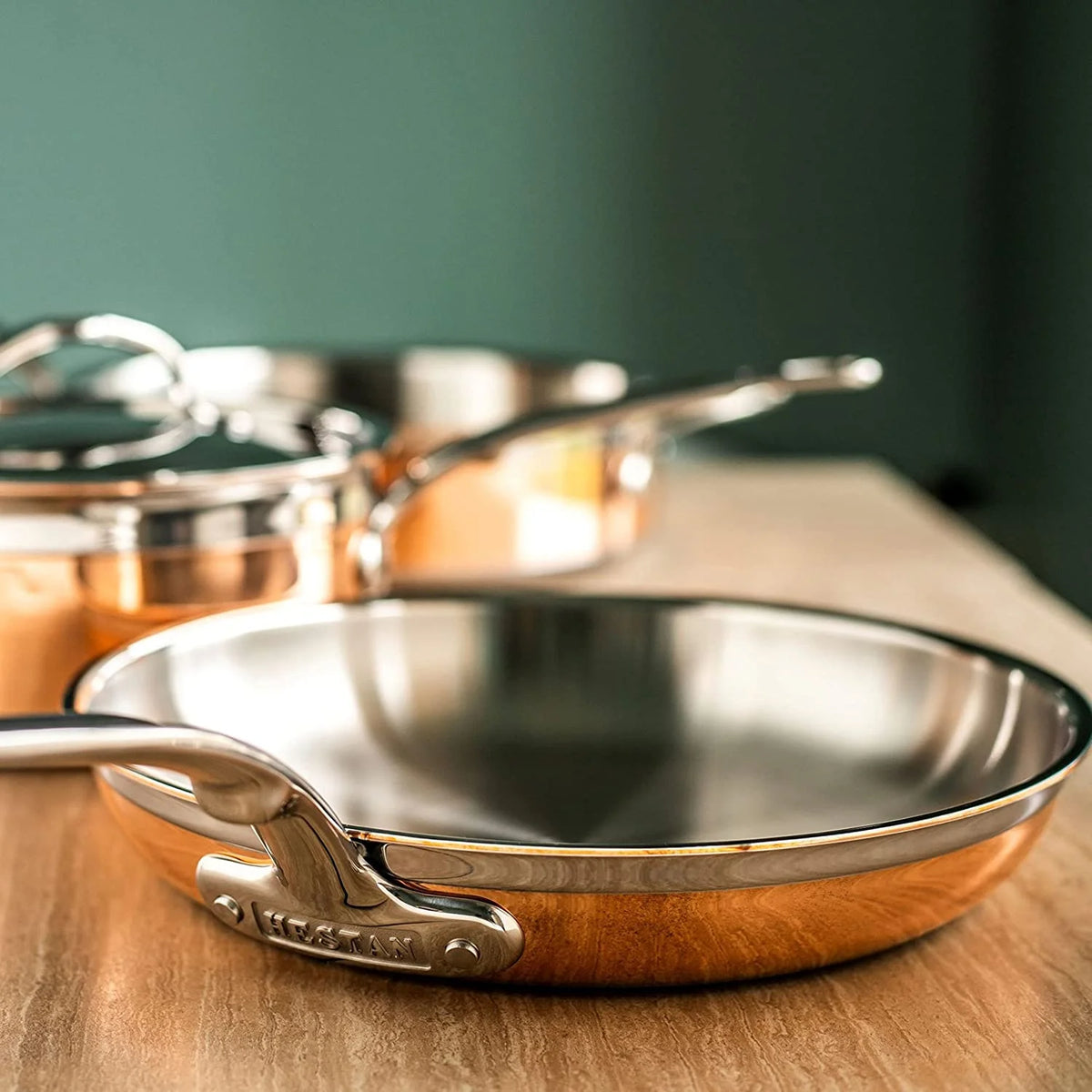 100% Pure Copper 10-Piece Cookware Set D6138