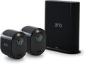 White Wireless 2 Camera Security System with 4K Video D35923