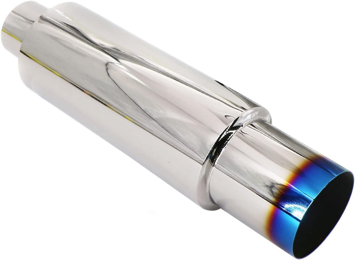 Blue Burnt Stainless Steel Exhaust Tip 18.5" Length Pack of 2 G754