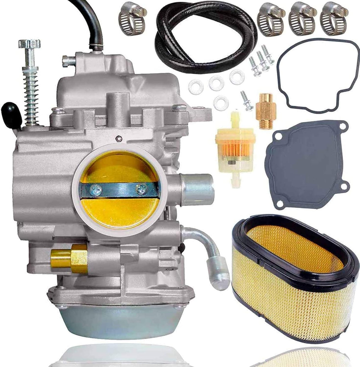 425 Carburetor with Air Filter and Fuel Filter Fuel Line Pack of 2 E1697