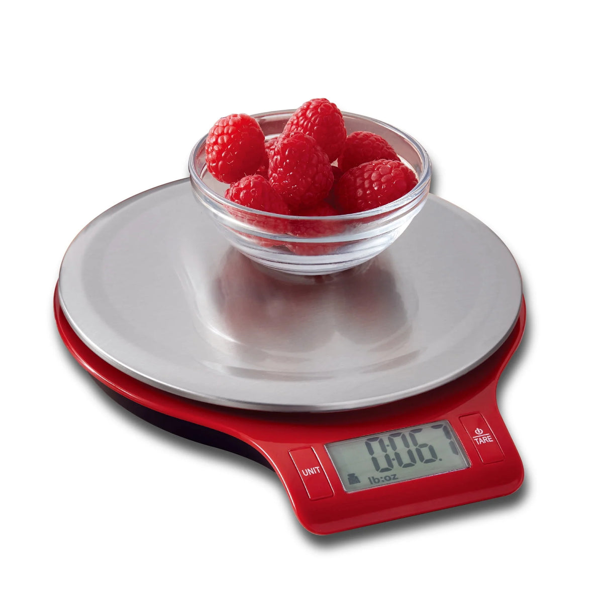 Round Stainless Steel Digital Kitchen Scale J10292