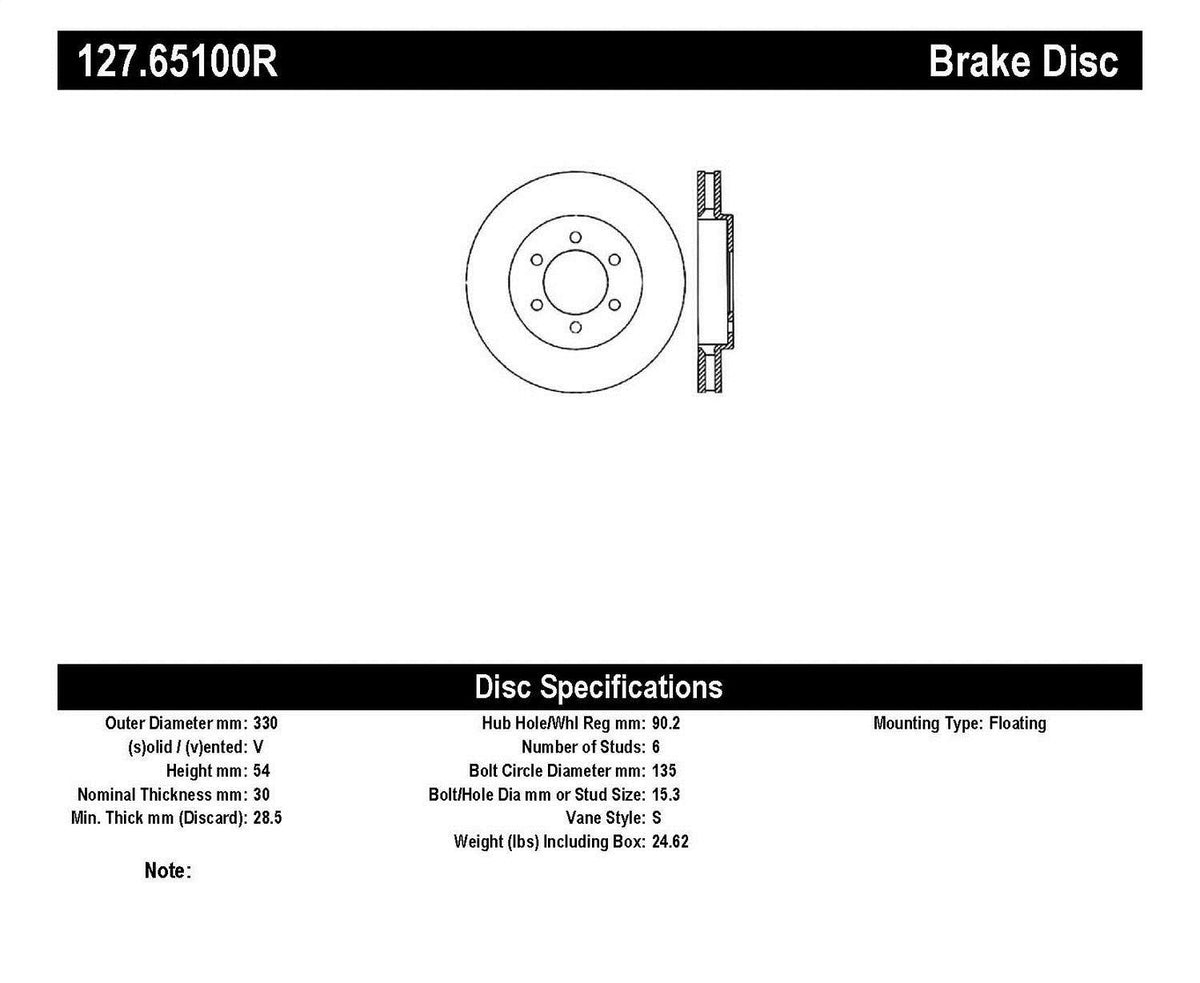 Sport Drilled/Slotted Brake Rotor P88452