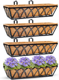 24 Inch Metal Hanging Planter with Coco Liner, 4pcs G683008