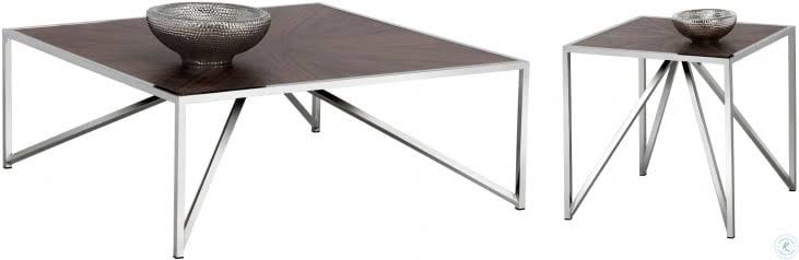 Brown End Table A973
