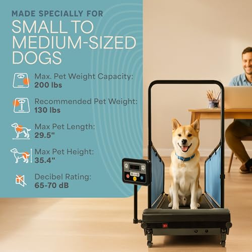 Dog Treadmill for Small & Medium Dogs up to 130lbs I68760
