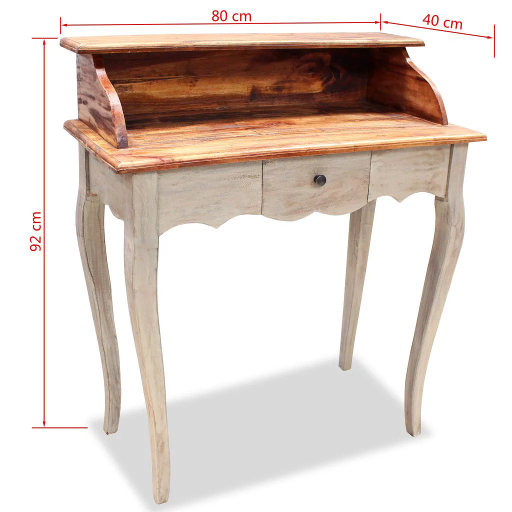 Solid Reclaimed Wood Writing Desk V393
