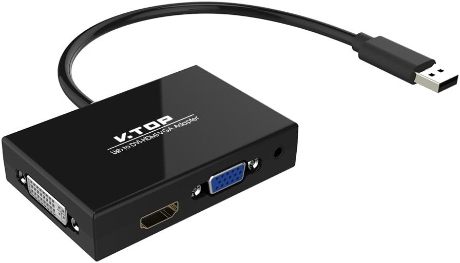 USB 3.0 to HDMI-DVI-VGA Video Graphics Card Adapter U881760