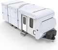 Ripstop Diamond Travel Trailer RV Cover with Adhesive Repair Patch (Fits 33' - 35') P298
