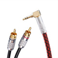Stereo 3.5mm Male to 2 RCA Male Audio Cable, 3 Feet, Pack of 2 N513894
