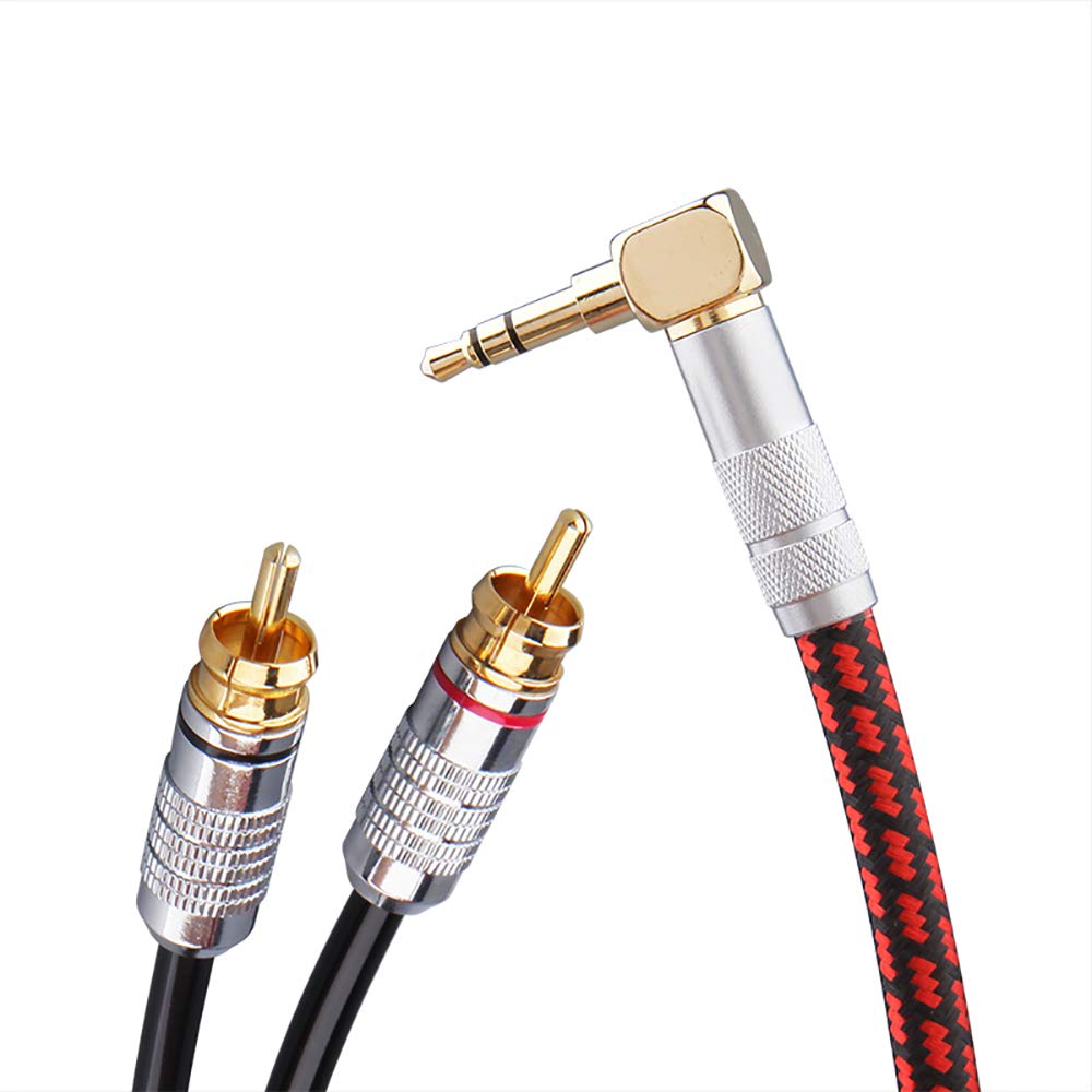 Stereo 3.5mm Male to 2 RCA Male Audio Cable, 3 Feet, Pack of 2 N513894