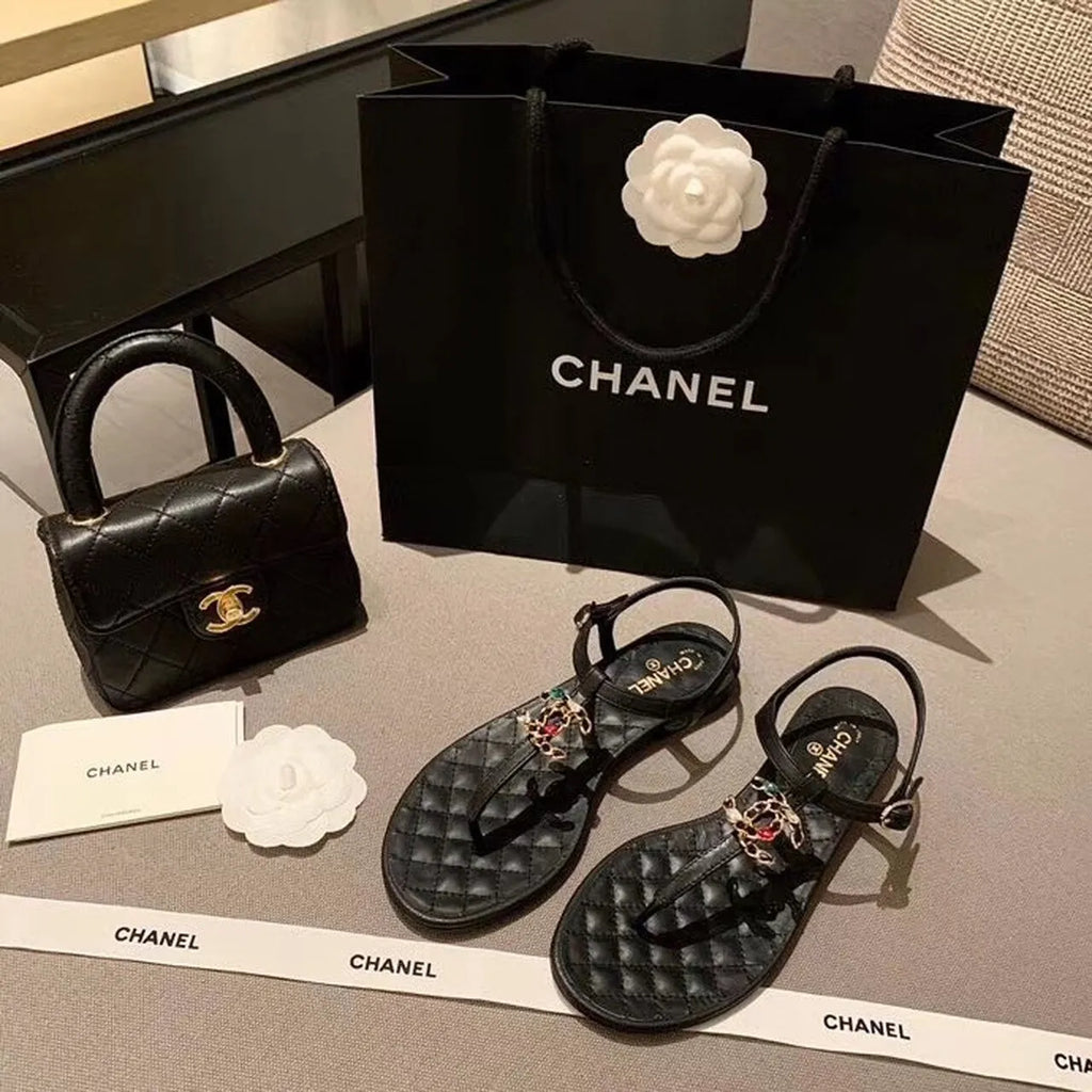 Black Sandals C36551
