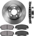 Front 5 Lug Brake Rotors + Metallic Brake Pads Pack of 2 P851623