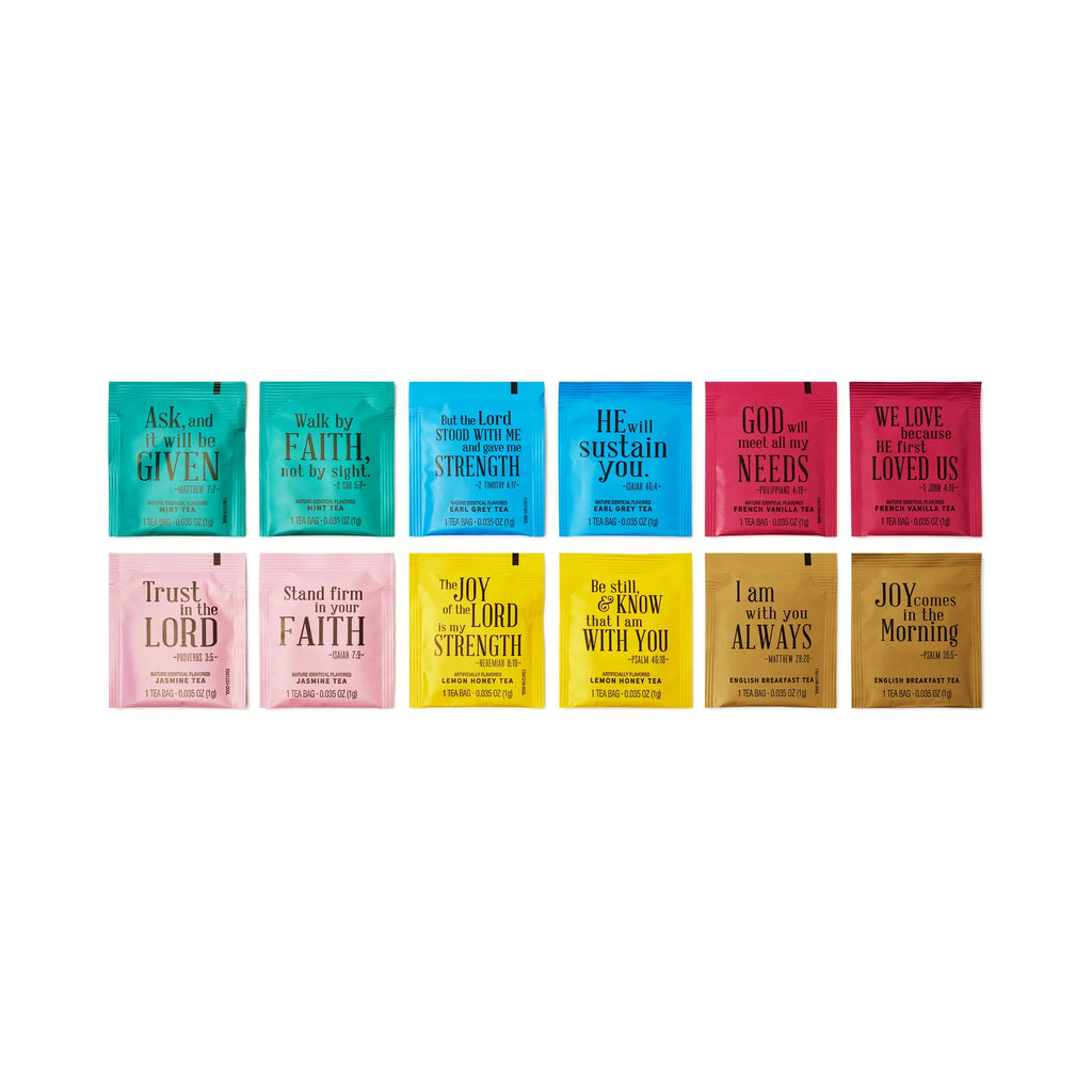 Tea Affirmations Christian Prayer Gift Set, Set of 90 J595299