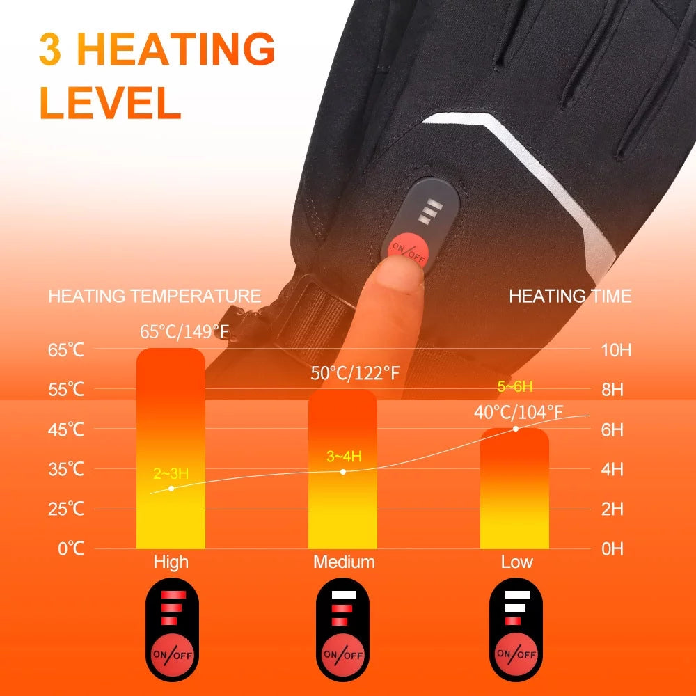 Heated Gloves with Touchscreen Y110496