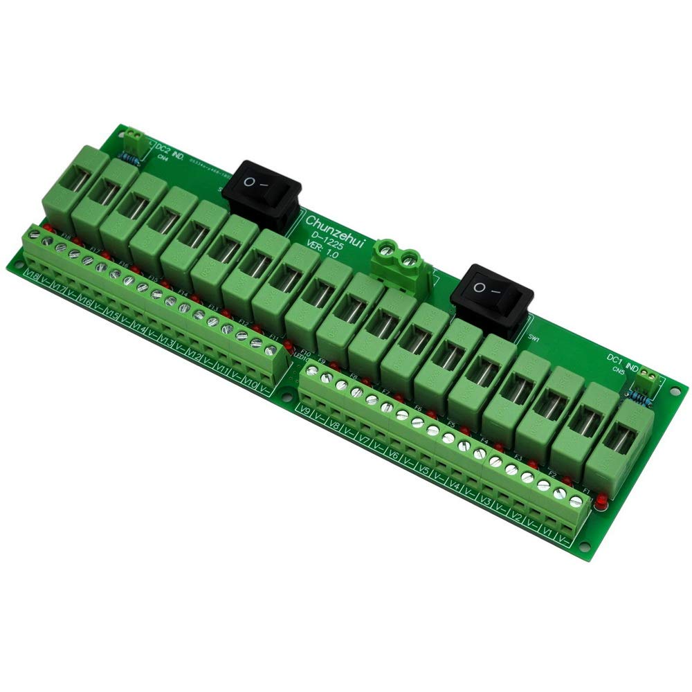 18 Channels 12V 24V 20A Power Distribution Fuse Module P982