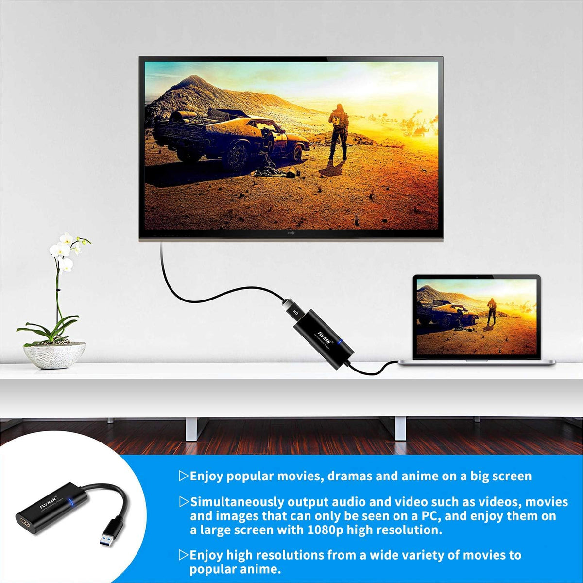 USB 3.0 to HDMI-DVI-VGA Video Graphics Card Adapter U881760