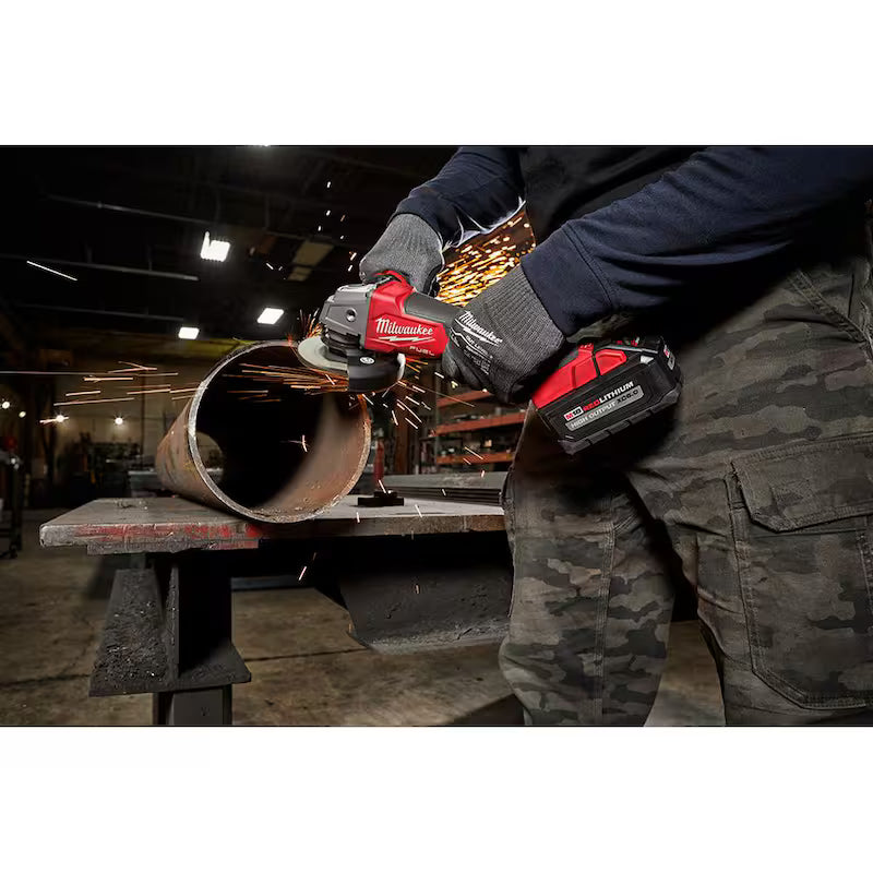 18V Lithium-Ion Brushless Cordless 4-1/2 in./5 in. Grinder and Hammer Drill B789638