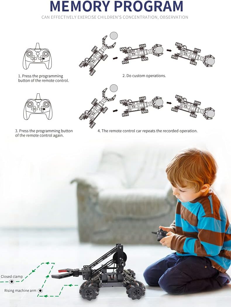 Smart Robot Arm Kit 4-DOF Robotic Car DIY Toy E355379
