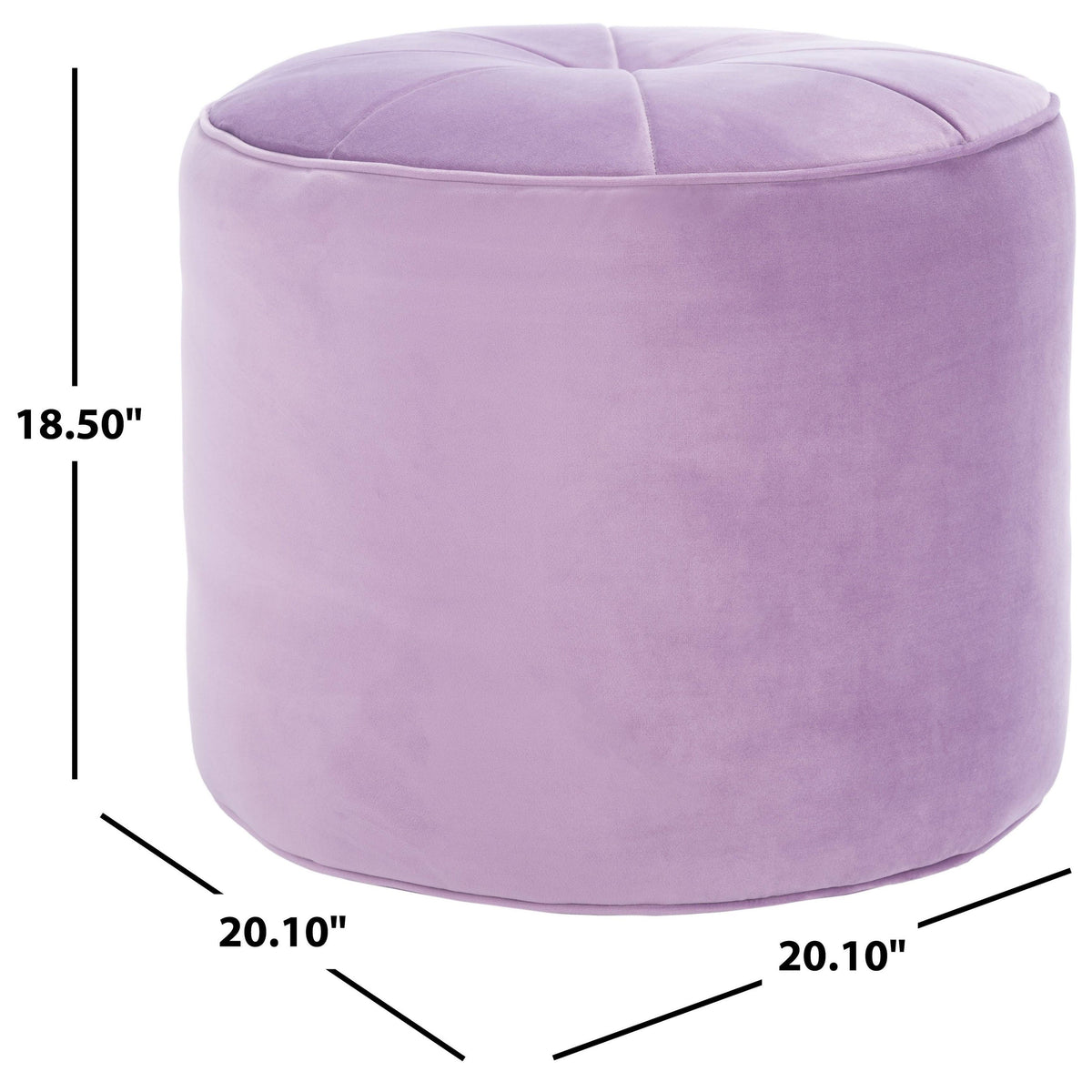 Orange Cylinder Ottoman N9067