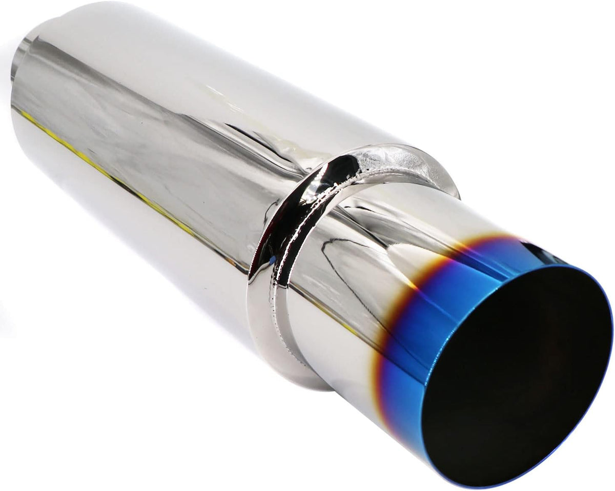 Blue Burnt Stainless Steel Exhaust Tip 18.5" Length Pack of 2 G754