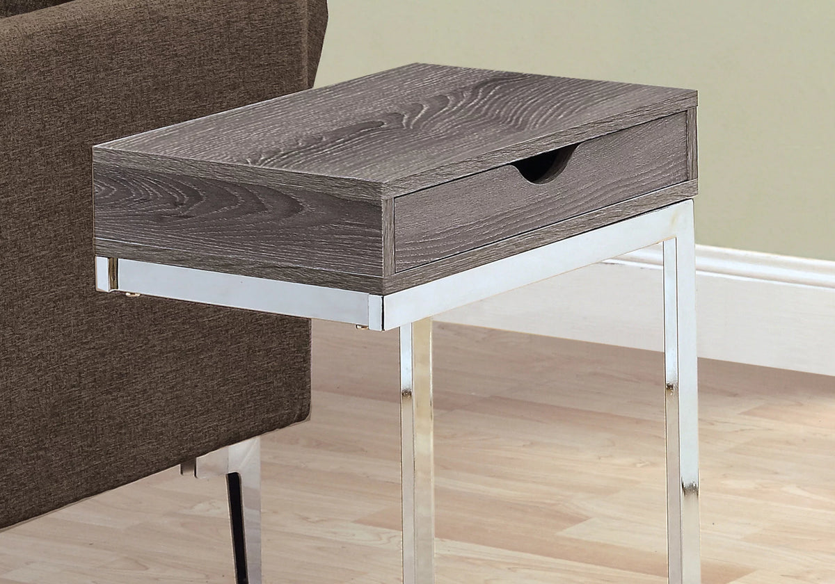 C-shaped Brown Laminate Accent Table Y23002