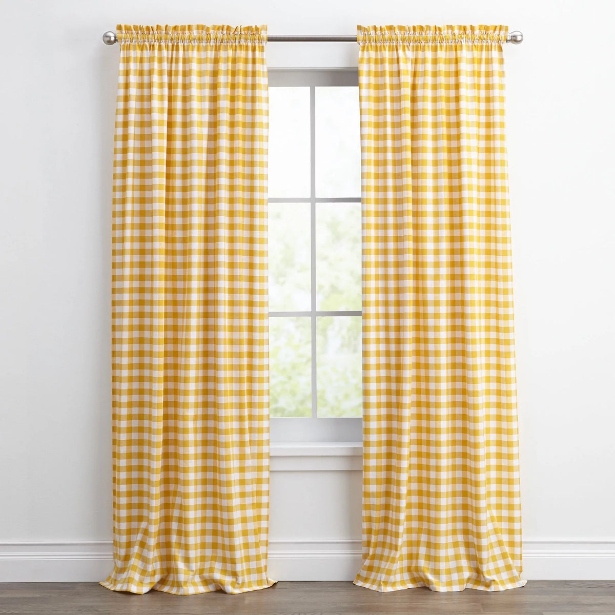 Buffalo Plaid Gingham Curtains 42" x 84" Single Panel Z400