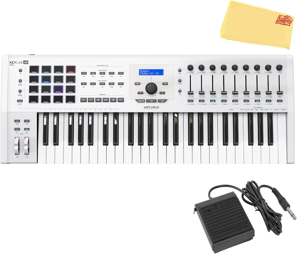 49 Key MIDI Controller Bundle with Sustain Pedal Q692401