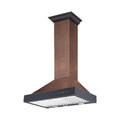 36 in. Hand-Hammered Copper Wall Range Hood L70276