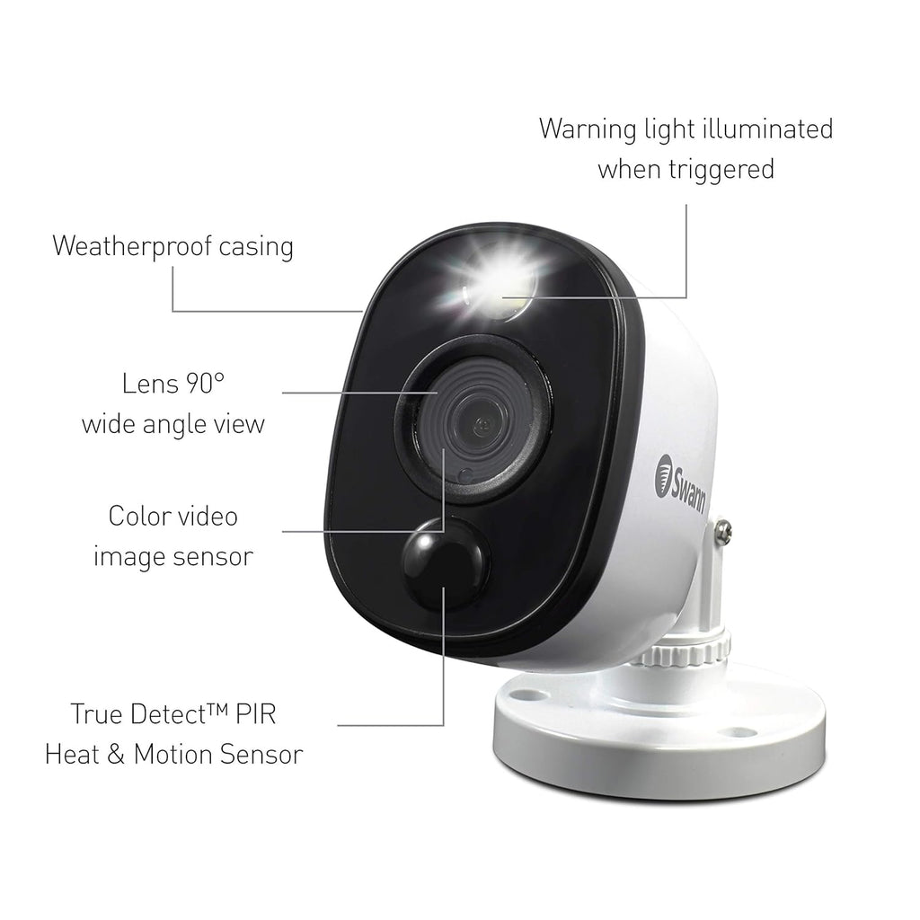 8 Channel 4 Camera Wired Security System 1080p HD DVR 1TB HDD P548494