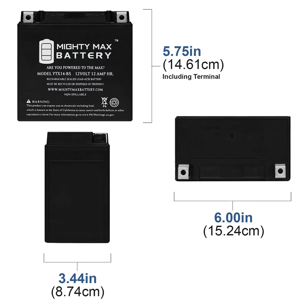 YTX14-BS Replacement Battery K901