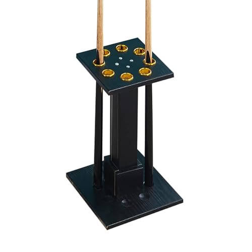 Floor-Standing Pool Cue Rack Holds 8 Cues MDF Billiard Stick Holder L78034