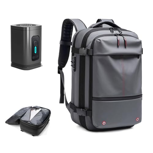60L Expandable Water Resistant Backpack (Grey) Y904