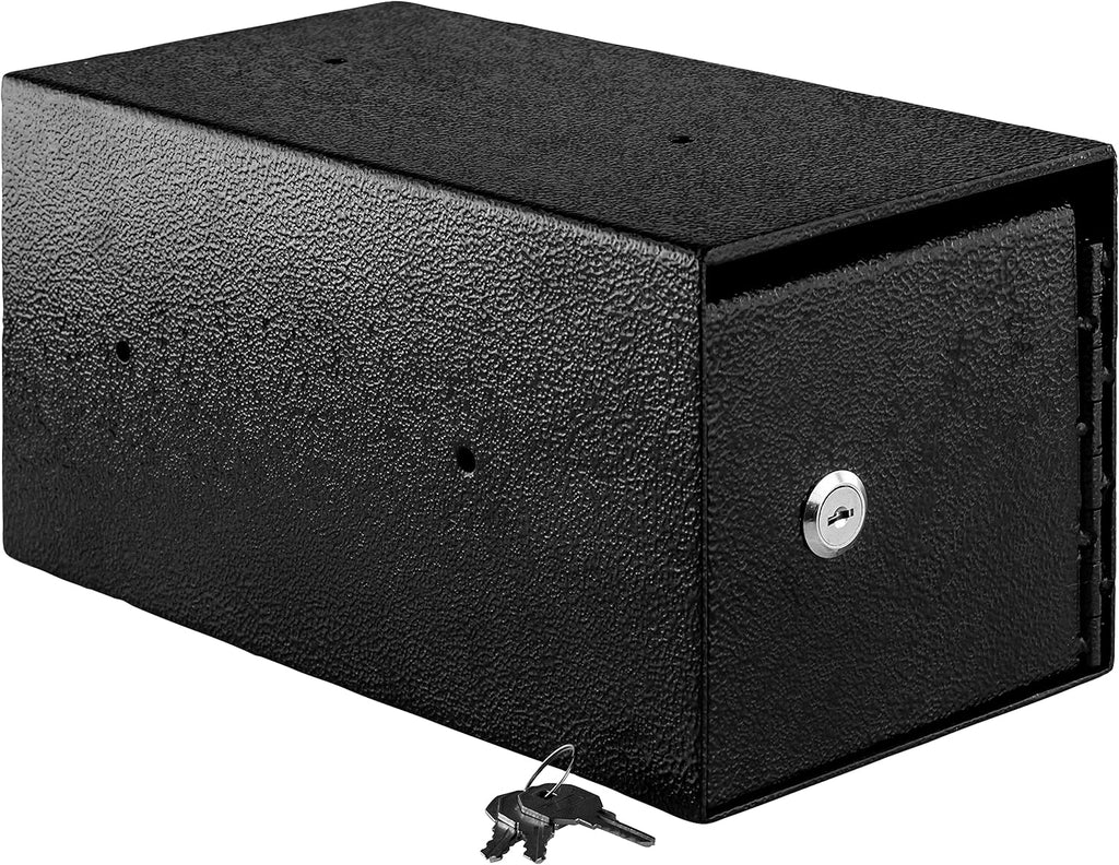Tan 6x6x12 Inch Steel Key Lock Drop Box S32037