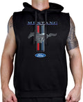 Black Sleeveless Vest Hoodie X-Large C64193