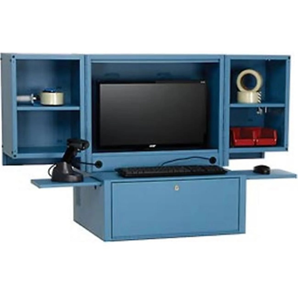 Counter Top Fold Out Computer Security Cabinet S566204