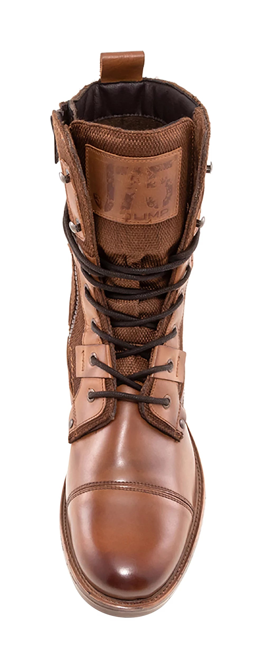 Light Weight Mid-calf Cap-toe Lace-up Combat Boots J949