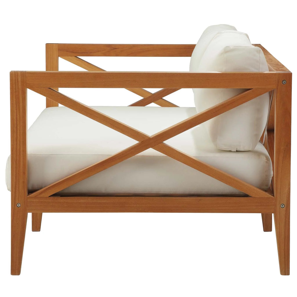 Natural White Wood Lounge Sofa L779301