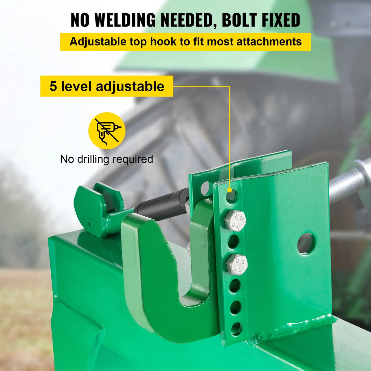 3-Point Quick Hitch, 3000 lbs Lifting Capacity, Category 1 & 2 Y787270