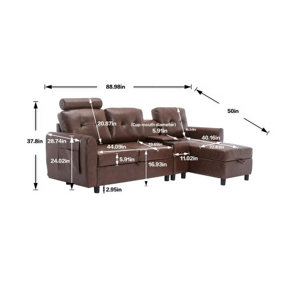 Cozy Sectional Sofa T685