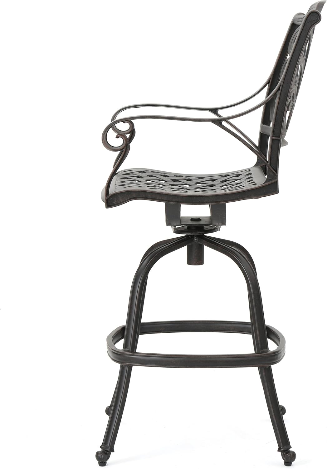 Bronze Cast Aluminum Barstools, 2-Pcs Set Y34903