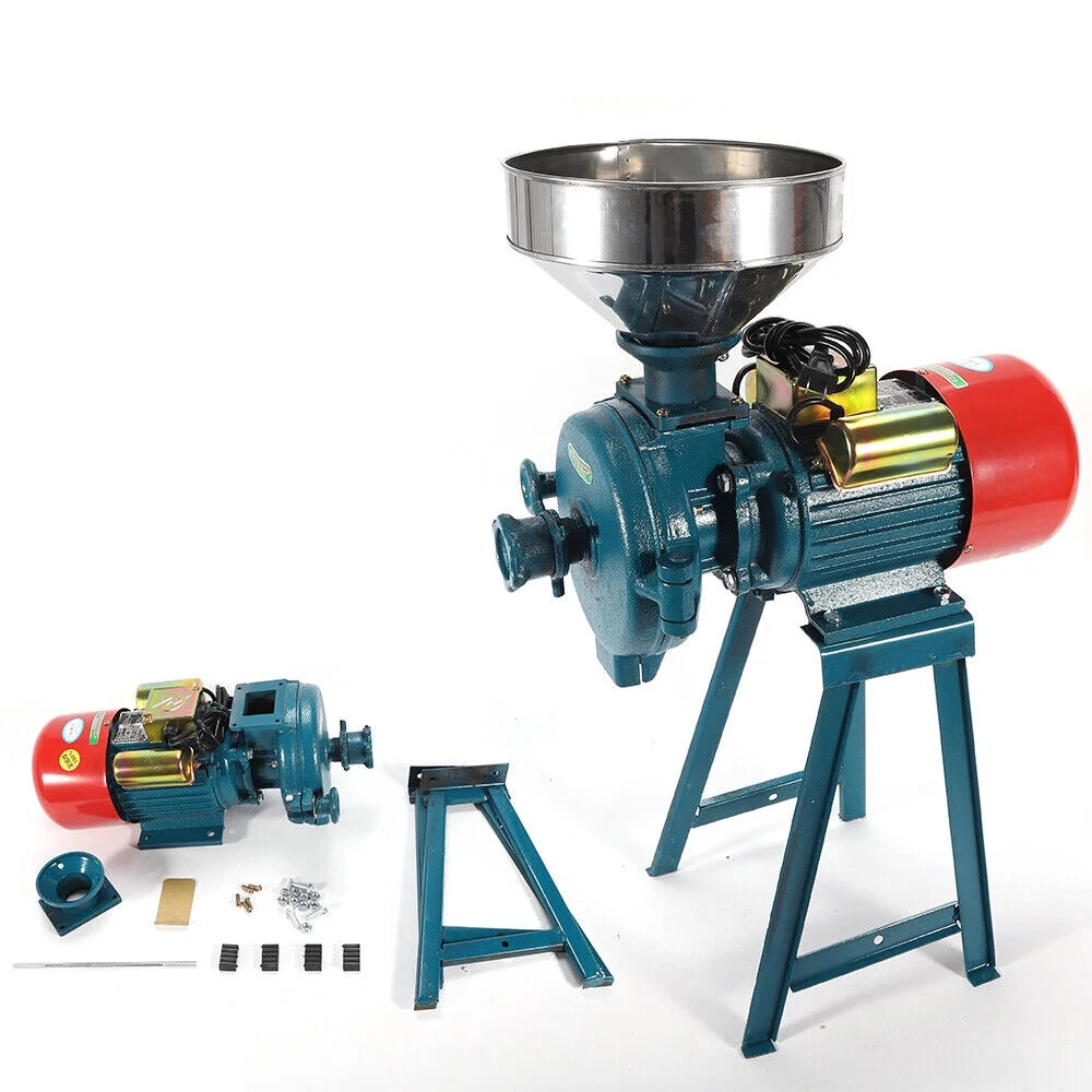 110V Electric Mill Grinder 3000W Commercial Grain Grinding Machine J17826