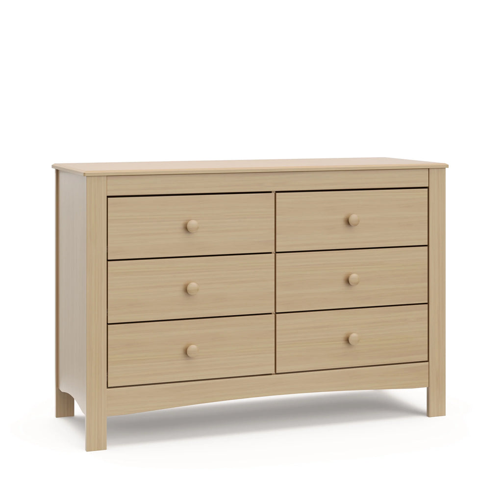 White 6 Drawer Double Dresser W53661