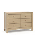 White 6 Drawer Double Dresser W53661
