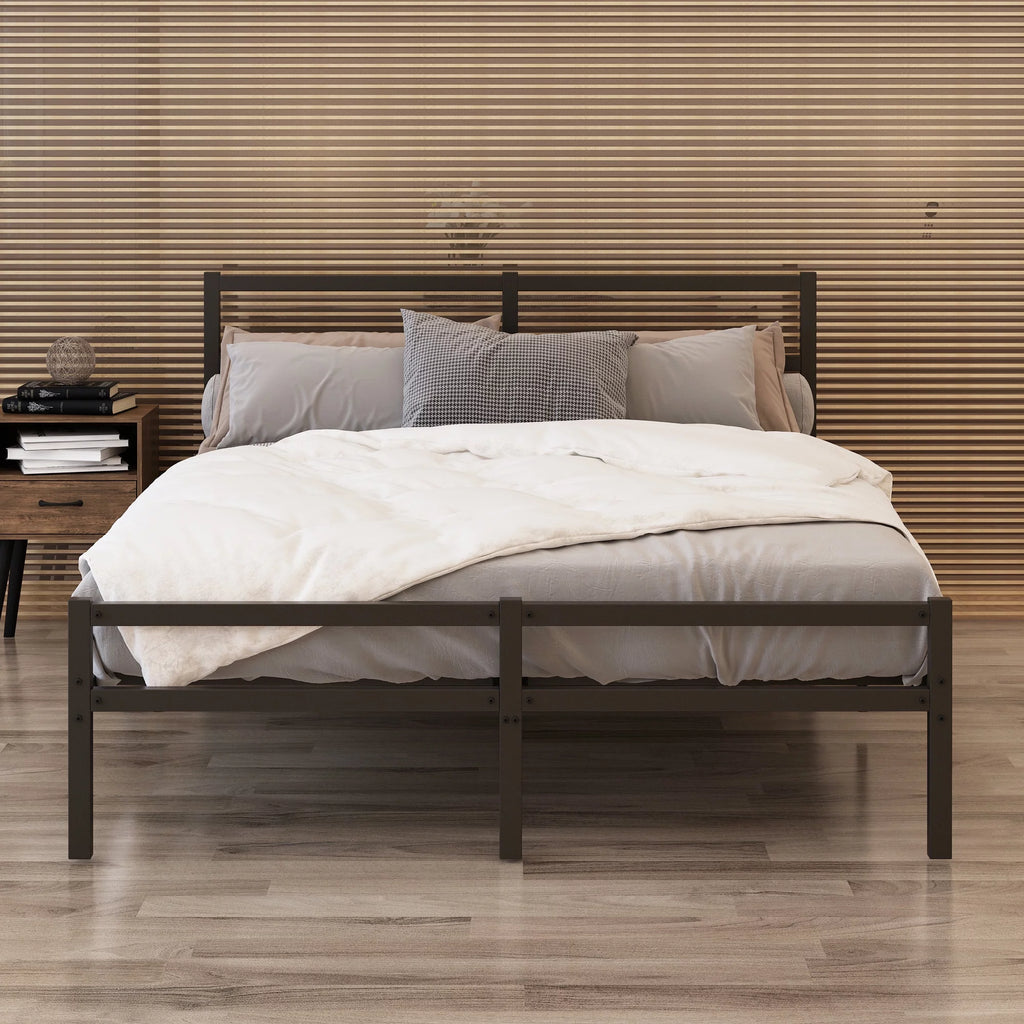 Full Bed Frame with Headboard and Footboard F303